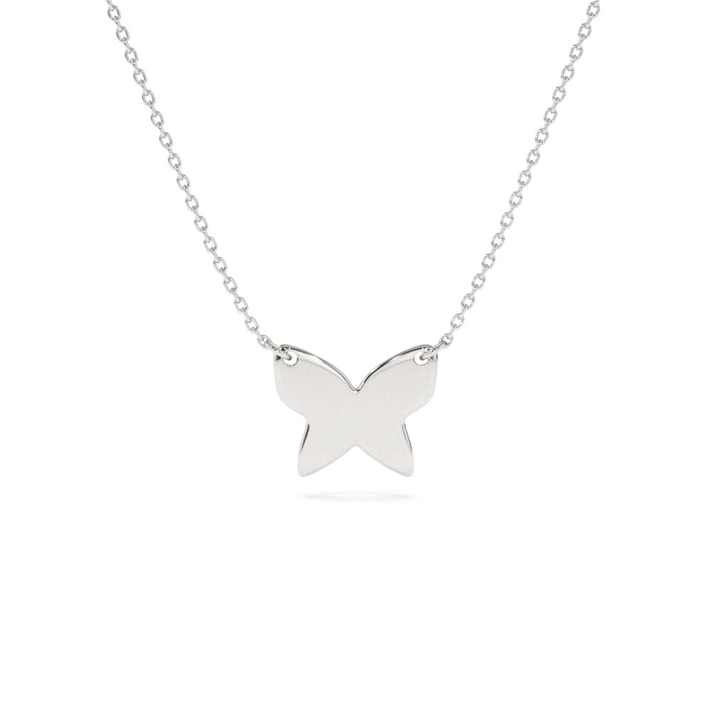14K Butterfly Necklace - view 3
