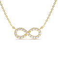 14K Gold Diamond Infinity Necklace by Orlina Fine