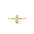 14K Gold Baguette and Round Cut Diamond Ring by Orlina Fine