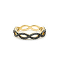 14K Black Diamond Micro Pave Ring by Orlina Fine