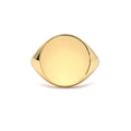 14K Gold Engravable Signet Ring by Orlina Fine