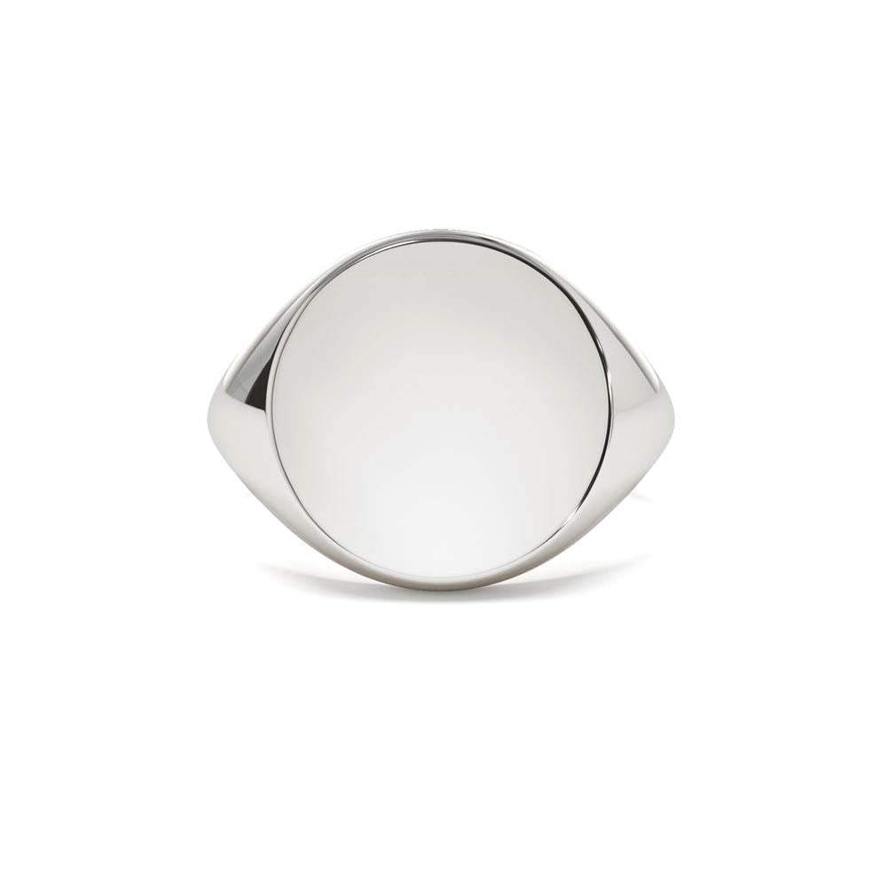 14K Gold Engravable Signet Ring - view 3