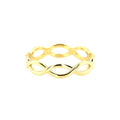 14K Gold Infinity Band by Orlina Fine