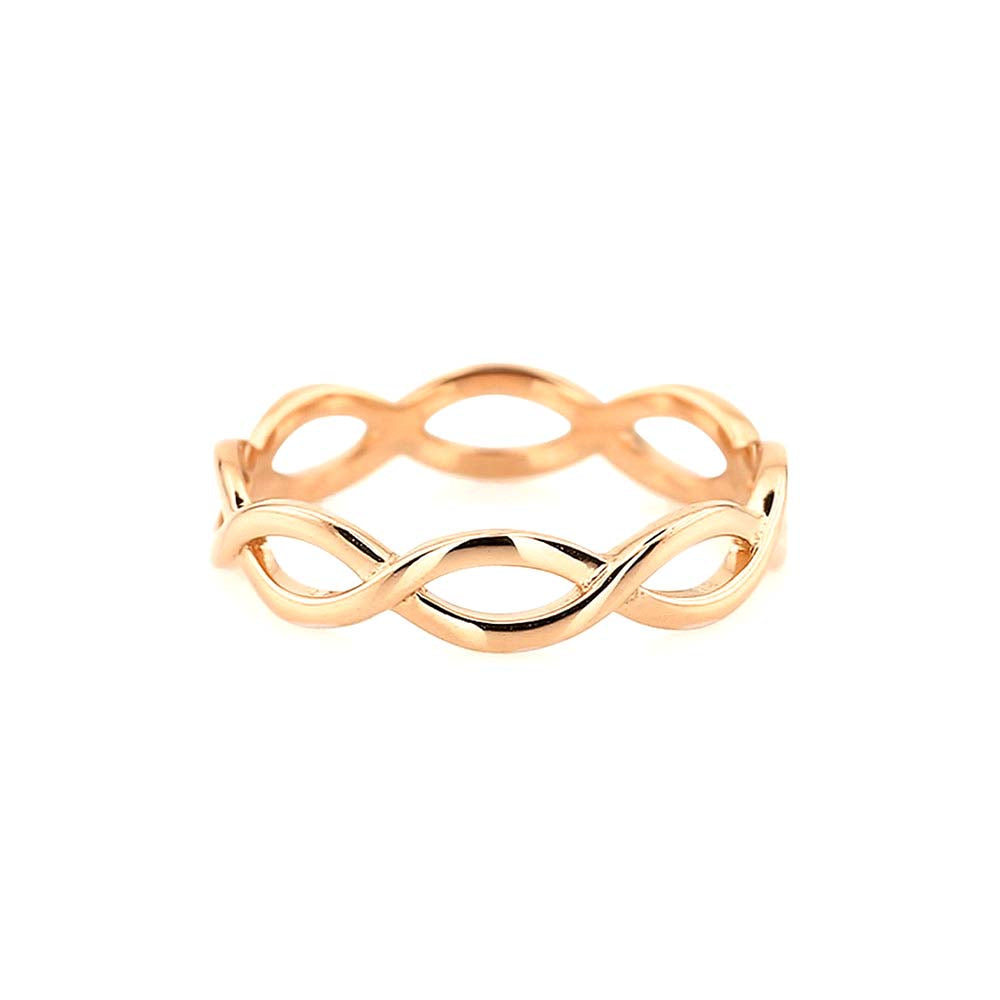 14K Gold Infinity Band - view 2