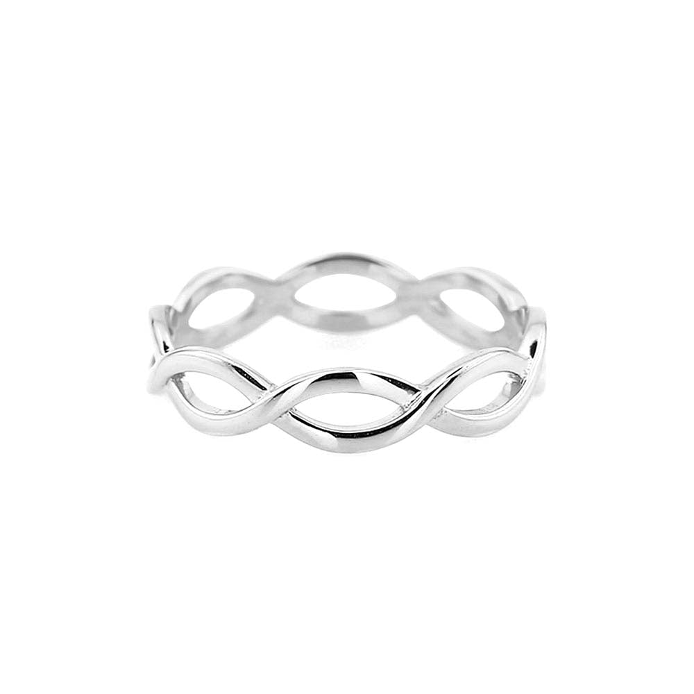14K Gold Infinity Band - view 3