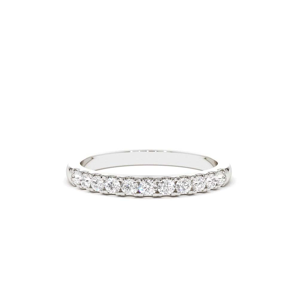 14K Gold 11 Stone Diamond Wedding Band 1/3ct - view 3
