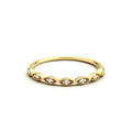 14K Gold Petite Art Deco Wedding Band by Orlina Fine