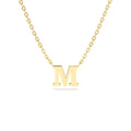 14K Gold Initial Necklace by Orlina Fine