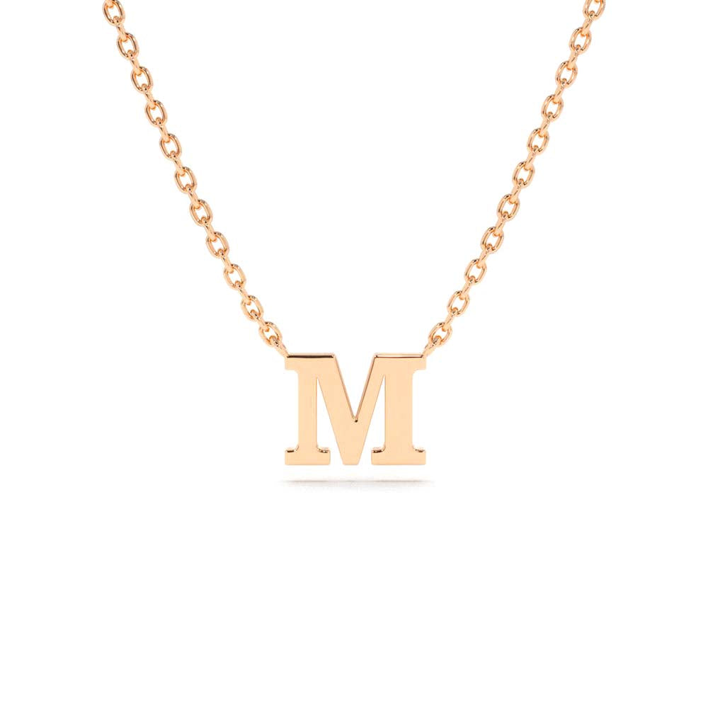 14K Gold Initial Necklace - view 2