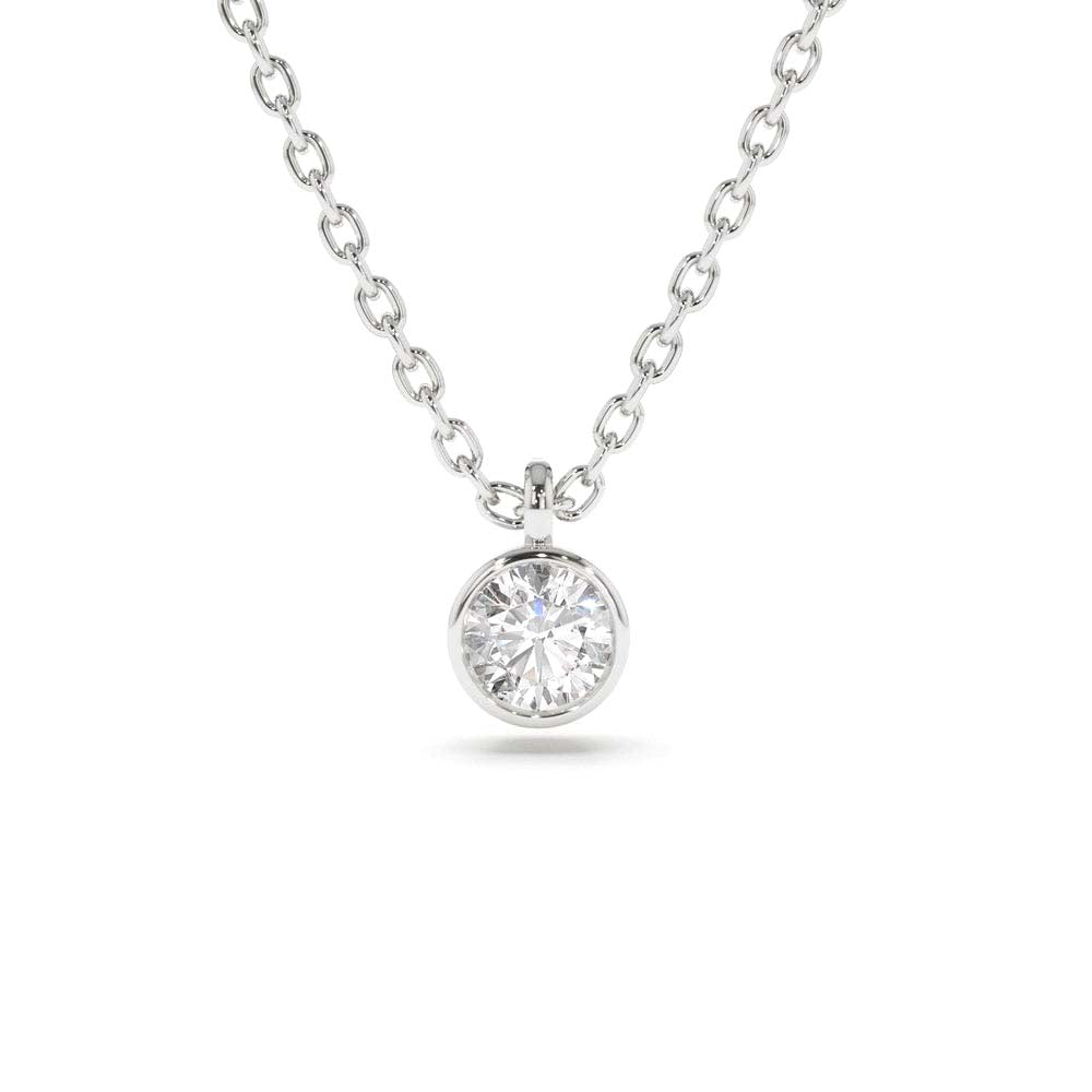 14K 0.20-0.50 CTW Diamond Solitaire on a Bail - view 6