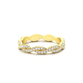 14K Gold Infinity Diamond Eternity Wedding Band by Orlina Fine