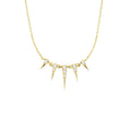 14K Gold Diamond Spike Necklace by Orlina Fine