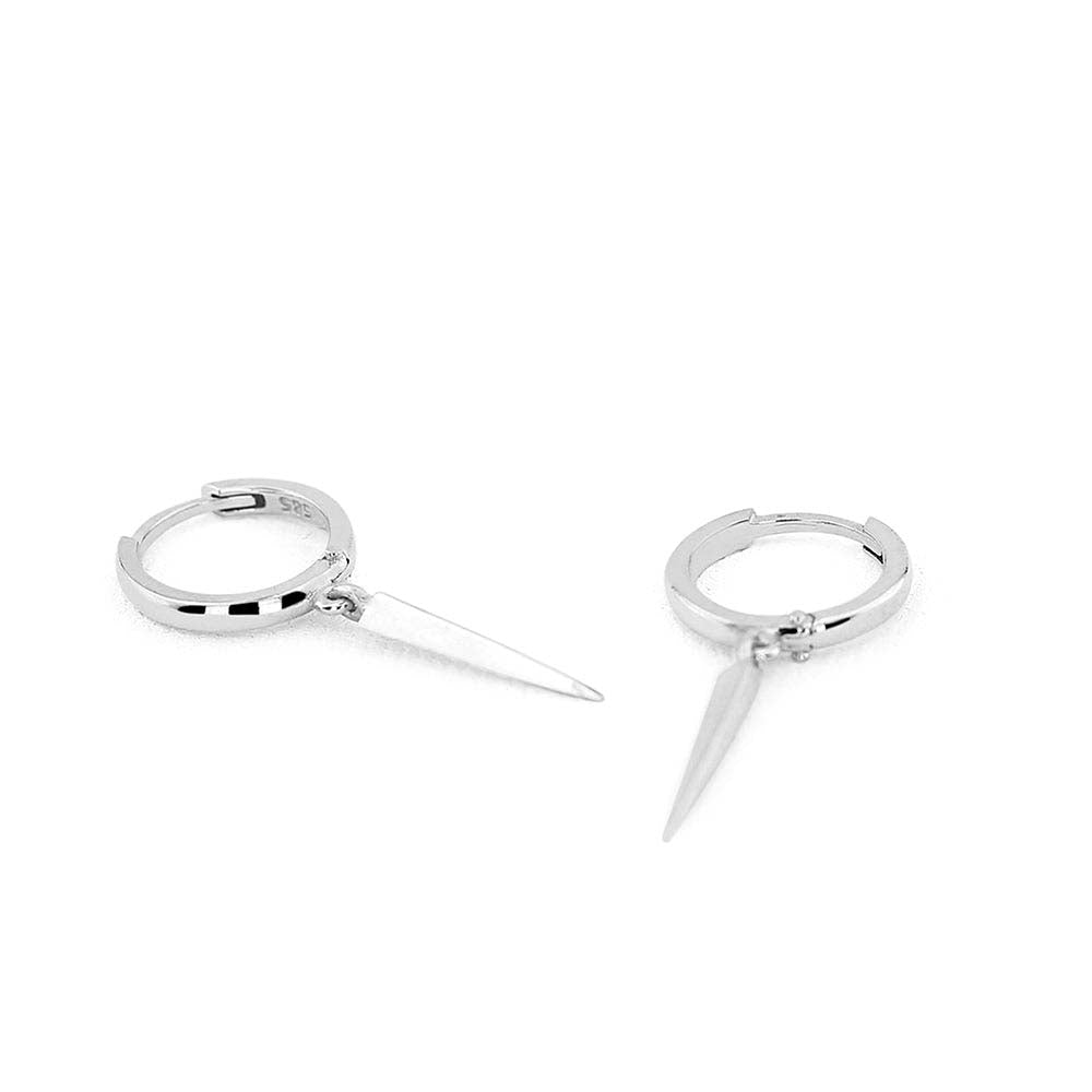 14K Gold Drop Single Spike Earrings - view 3