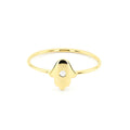 14K Gold Diamond Hamsa Ring by Orlina Fine