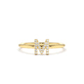 14K Gold Diamond Initial Ring by Orlina Fine