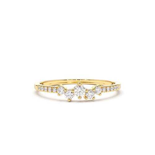 14K Bridal Diamond Cluster Ring by Orlina Fine