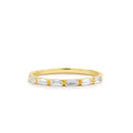 14K Gold Baguette Diamond Wedding Ring by Orlina Fine