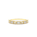 14K Gold Baguette and Round Diamond Ring by Orlina Fine