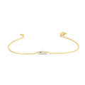 14K Double Baguette Diamond Bracelet by Orlina Fine