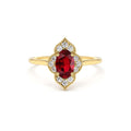 14K Victorian Genuine Ruby Ring by Orlina Fine