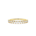 14K Gold 3 Prong Diamond Wedding Ring by Orlina Fine