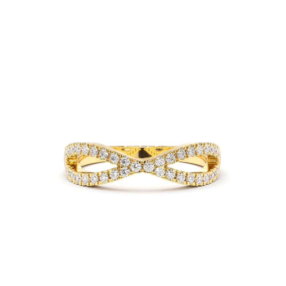 14K Gold Eternity Diamond Wedding Band by Orlina Fine