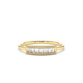 14K Channel Set Baguette Diamond Ring by Orlina Fine