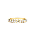 14K Slanted Channel Set Baguette Diamond Ring by Orlina Fine