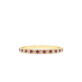 14K Ruby and Diamond Alternating Eternity Ring by Orlina Fine