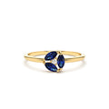 14K Marquise Sapphire Cluster Ring by Orlina Fine