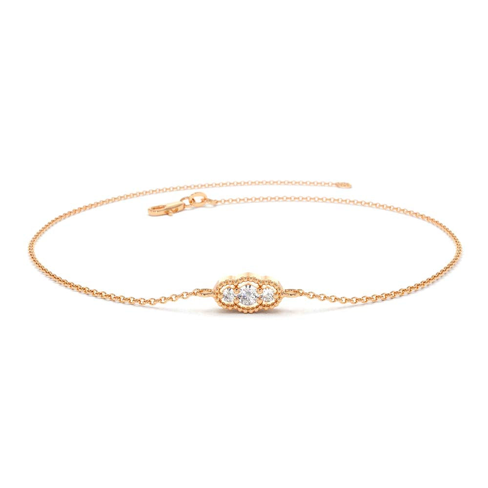 14K Gold Art Deco Chain Bracelet - view 2