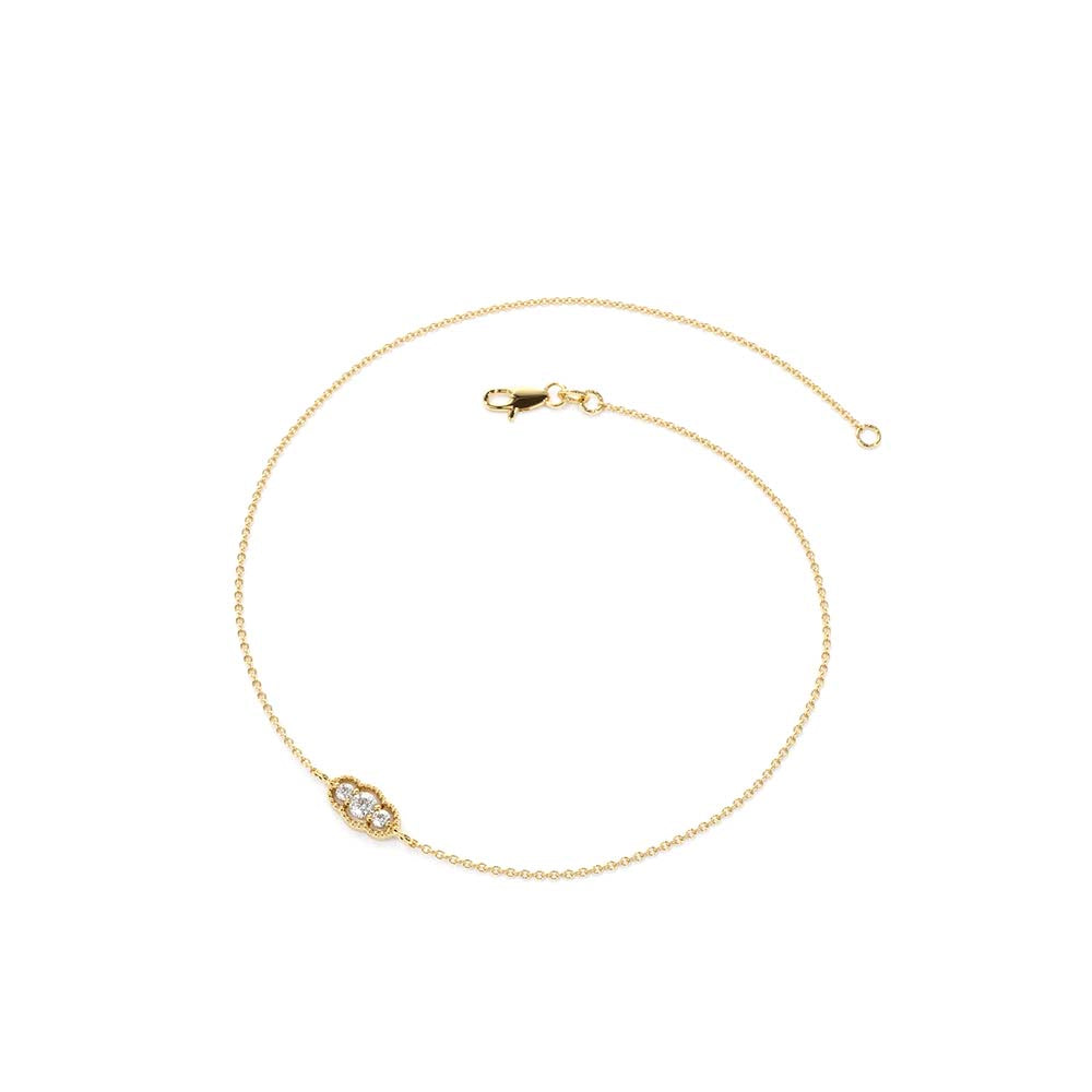14K Gold Art Deco Chain Bracelet - view 4