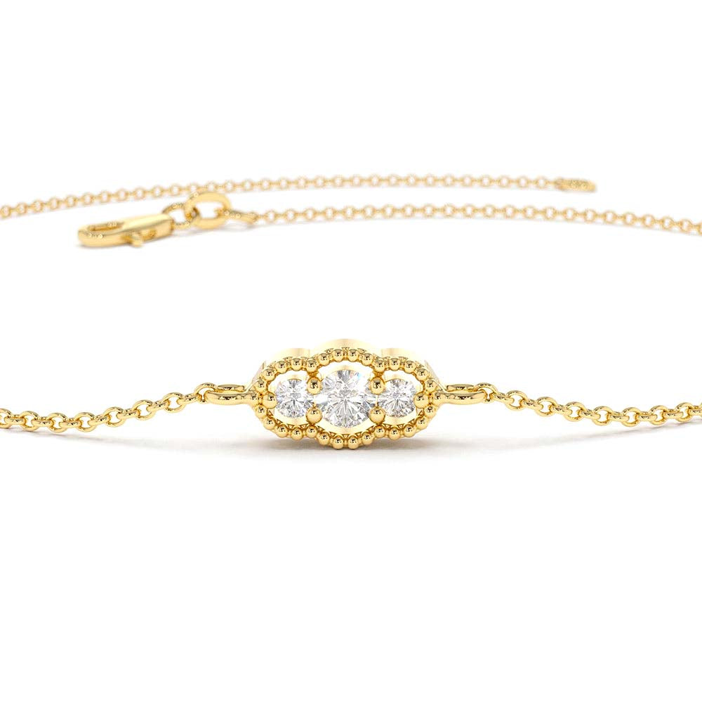 14K Gold Art Deco Chain Bracelet - view 5