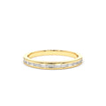 14K Channel Set Baguette Diamond Band by Orlina Fine