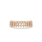 14K Bagguete Diamond Anniversary Ring - view 2