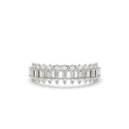 14K Bagguete Diamond Anniversary Ring - view 3