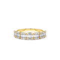 14K Emerald Illusion Diamond Wedding Band by Orlina Fine