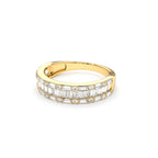 14K Baguette & Round Diamond Wedding Band - view 4