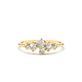 14K Large Diamond Cluster Ring by Orlina Fine
