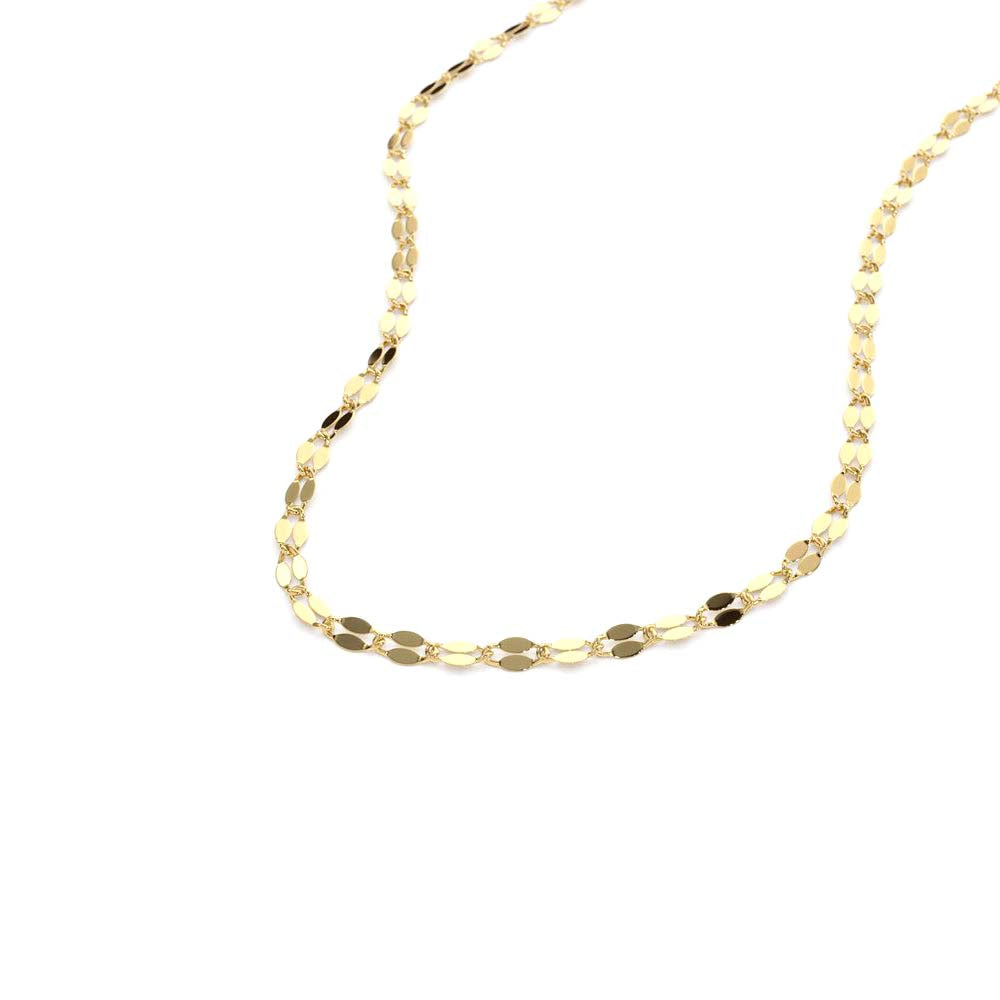 14K Gold Sparkle Diamond Cut Chain - view 2