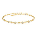 14K Bezel Setting Diamond with Milgrain Bracelet by Orlina Fine