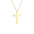14K Gold Cross Charm Necklace by Orlina Fine