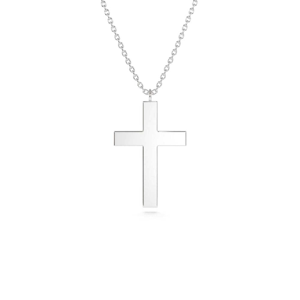 14K Gold Cross Charm Necklace - view 3