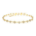 14K Art Deco Diamond Milgrain Bracelet by Orlina Fine