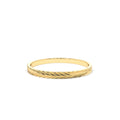 14K Gold Chevron Herringbone Eternity Cut Ring by Orlina Fine