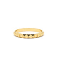 14K Gold Spike Pyramid Eternity Ring by Orlina Fine