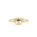 14K Diamond Evil Eye Ring by Orlina Fine