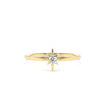14K North Star Stacking Diamond Ring by Orlina Fine