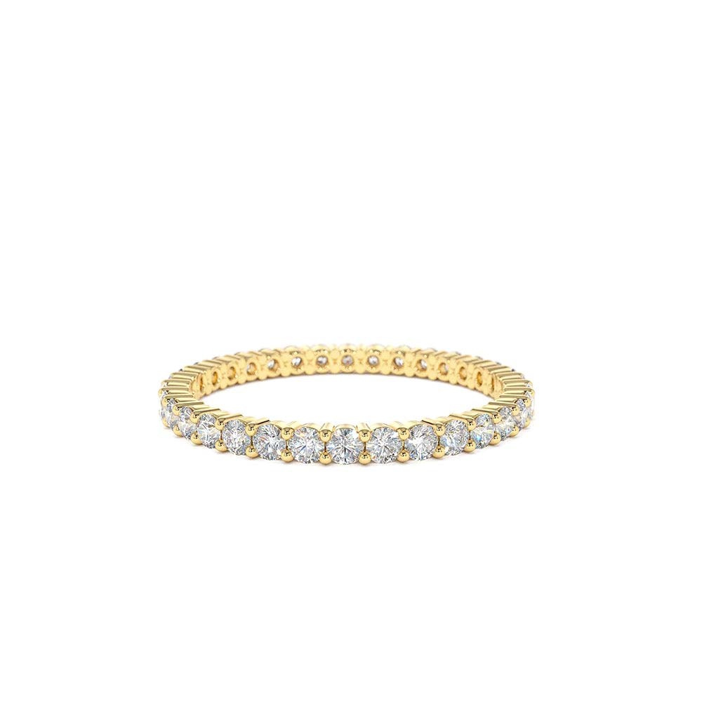 14K Prong Setting Diamond Eternity Ring by Orlina Fine