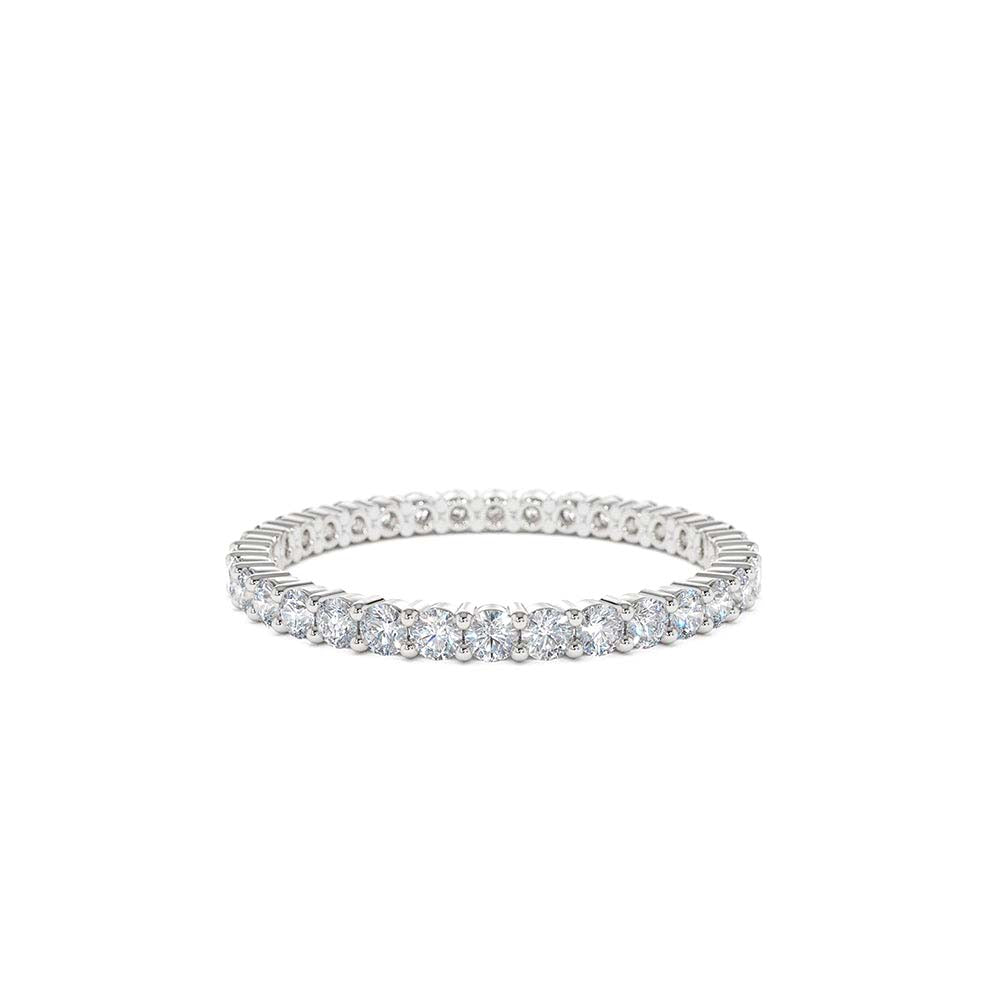 14K Prong Setting Diamond Eternity Ring - view 3